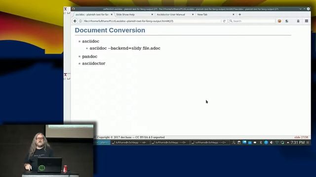 der.hans: AsciiDoc - Plainish text for fancy output смотреть онлайн