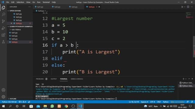 Factorial Program in Python | Sum of Natural Number in Python | Largest Number Program in Python смотреть онлайн
