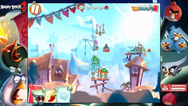 Angry Birds 2 #118 МЕГА УРОВЕНЬ (994-1000 lvl) Геймплей Прохождение Gameplay смотреть онлайн