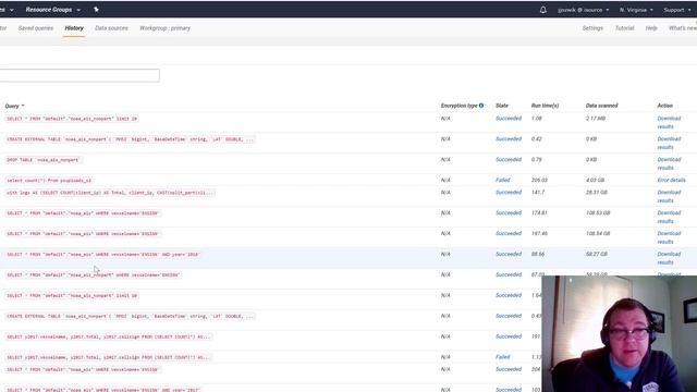 AWS Athena Demo with NOAA National Guard Vessel Dataset смотреть онлайн