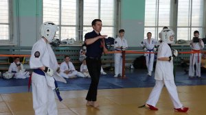 Помелов Федор 3 бой. Соревнования по каратэ киокушинкай среди юношей. STRUIN DOJO