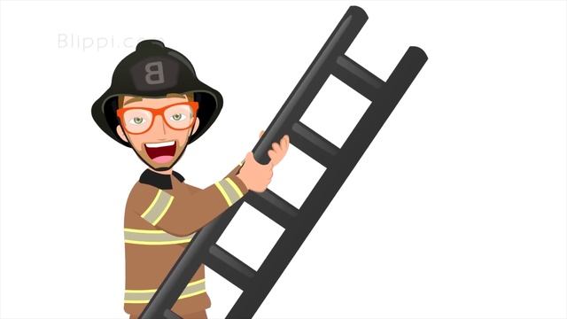 Blippi Learns At The Fire Station Tour | Learn about Firefighters for Kids | Blippi Videos смотреть онлайн