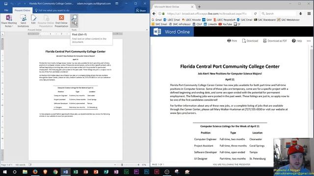 Word 2016 - Present A Word Document Online - How To Use Microsoft Office 365 Presentation In Browse