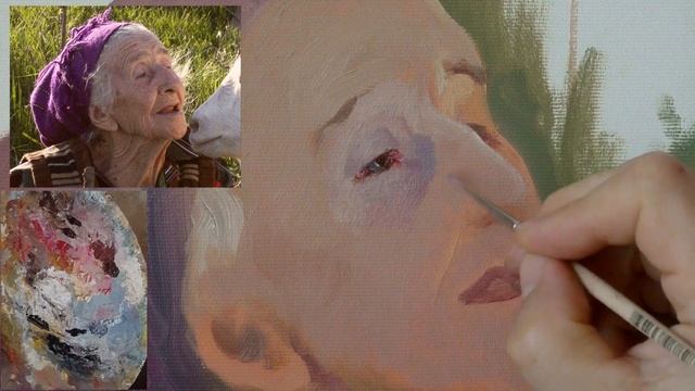 Пишем двойной портрет маслом часть 3 - Прописываем глаз - Юрий Клапоух смотреть онлайн