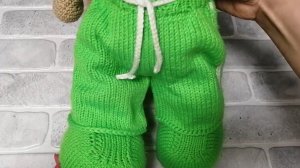 Связать штанишки для зайки тильда спицами
