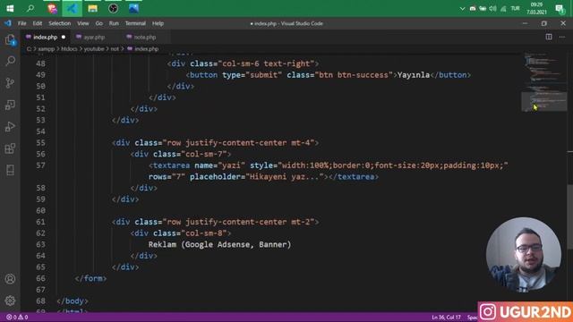 NOT ALMA SİTESİ NASIL YAPILIR? 2 PHP SCRİPT (YAZI YAZMA SİTESİ) смотреть онлайн