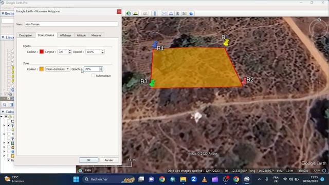 Comment délimiter et calculer la superficie de sa parcelle, de son terrain sur Google Earth смотреть онлайн