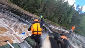 Варимся в пороге Кеняйкоски - река Шуя, Карелия