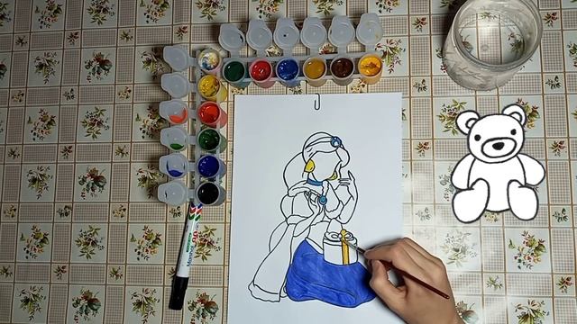Урок рисование. как нарисовать принцессу Жасмин ?/how to draw princess Jasmine смотреть онлайн