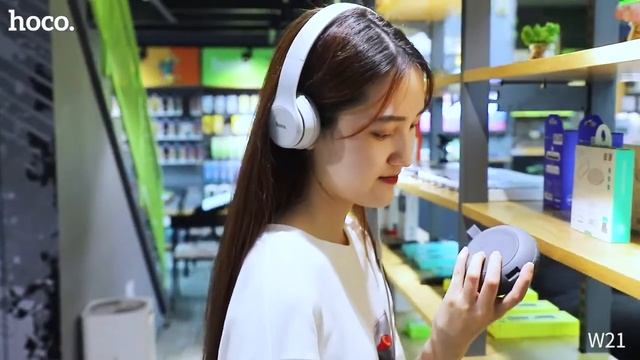 HOCO "W21 Graceful Charm" Wire Control Headphones смотреть онлайн