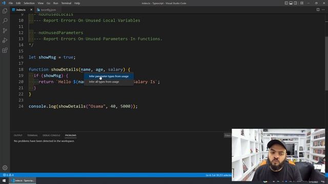Learn Typescript In Arabic 2022 - #08 - Type Annotations With Function смотреть онлайн