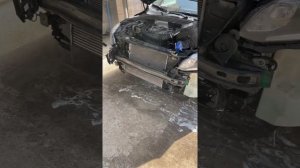 Чистка радиаторов без разбора Volvo XC60 2014, часть 2 (Смыв)