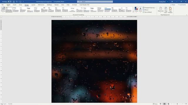 How To Set Page Background Image In Word 2021