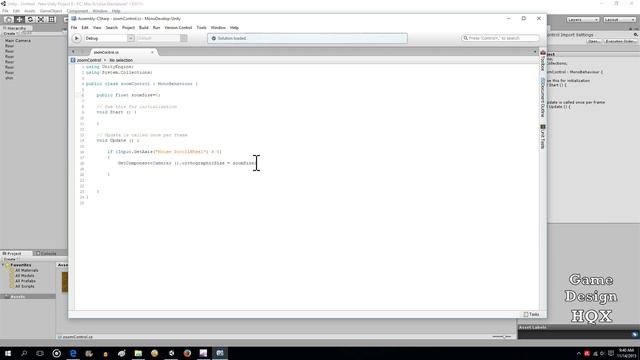 Unity C# - Camera Zoom in a 2D game смотреть онлайн