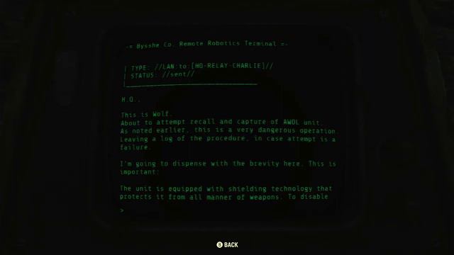 Bysshe Remote Robotics Terminal - Fallout 76 Terminal смотреть онлайн