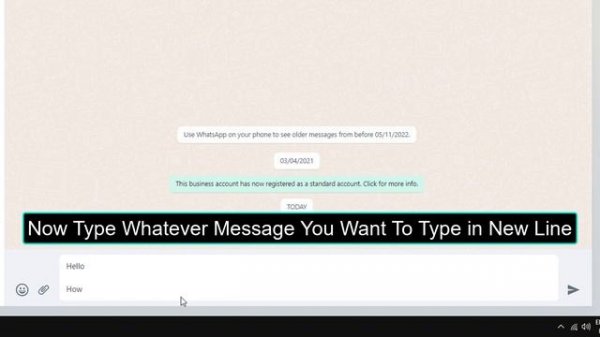 How to Type New or Next Line in WhatsApp Web - WhatsApp Desktop or WhatsApp Web Enter New Line