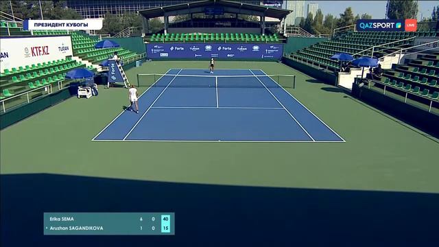 🎾 WTA W25 Astana - SGL R16: (JPN) Erika SEMA vs Aruzhan SAGANDIKOVA (KAZ) (03.08.23) смотреть онлайн