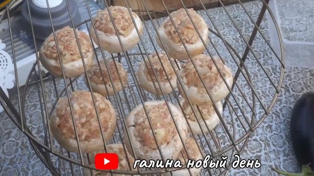 Очень Вкусные грибочки шампиньоны в тандыре.МУЖИК НА КУХНЕ.