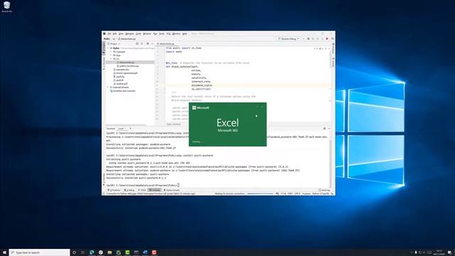 Debugging Python Excel Addins with PyCharm and PyXLL смотреть онлайн
