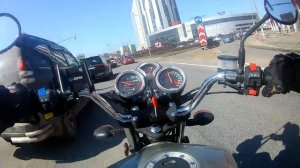 Мопед Stingray(Стингрей) по городу.Город в пробках  По делам 10.04.2021г.