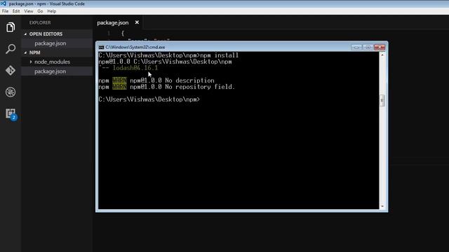 npm Tutorial for Beginners - 12 - Installing from package json смотреть онлайн