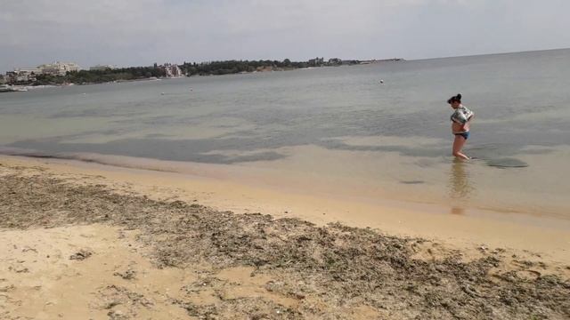 Спокойное море в Равде Болгарии смотреть онлайн