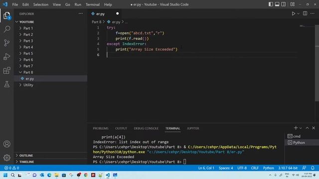 Python For Beginner Part 8 |Exception Handling смотреть онлайн