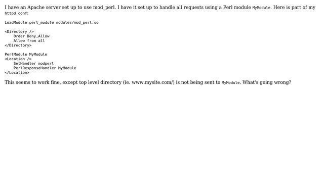 DevOps & SysAdmins: Set top level directory to be handled by Perl? смотреть онлайн