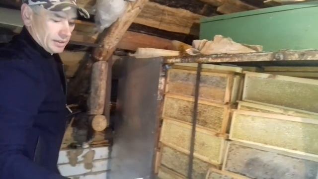 Осенью тоже есть работа на пасеке.