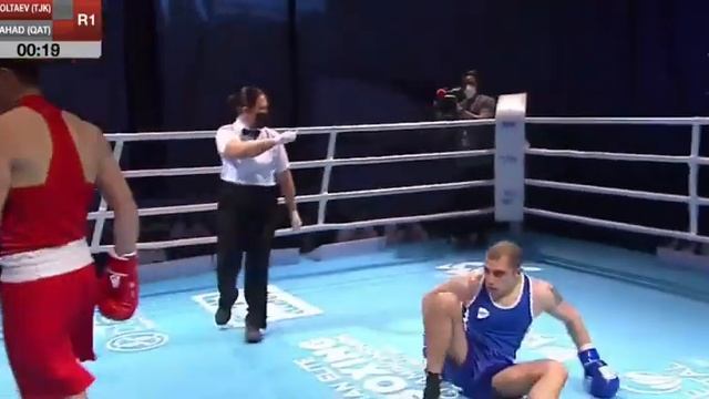 Абдумалик Болтаев ??Чемпионат Азии Дубай первый раунд накаут ✊✊?? смотреть онлайн