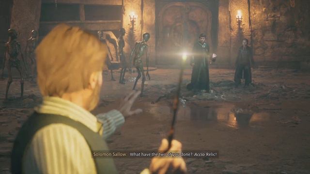 Solomon Sallow tries to stop Sebastian - Hogwarts Legacy смотреть онлайн