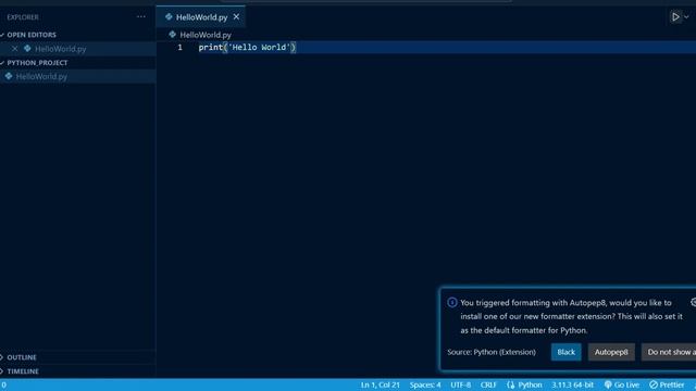 Python program in VS CODE|| How to open project in Vs Code || Python Extension VS Code|| Python смотреть онлайн