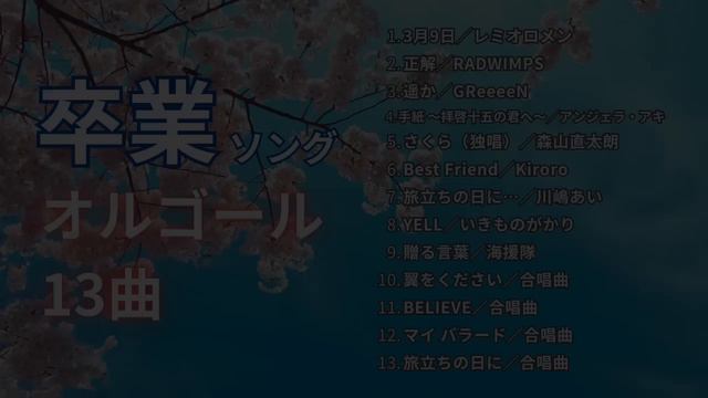 【睡眠用・作業用・勉強用BGM】「春の卒業ソング」オルゴールメドレー13曲｜途中広告なし смотреть онлайн