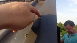 Монтаж торцевой планки .