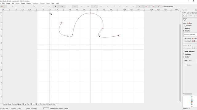 Embird Studio Secrets! Change curved node placement and snap tools!! смотреть онлайн