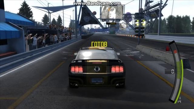 Need for Speed: ProStreet Портленд Интернейшнл Рейсуэй драг 1/4 на Ford Mustang GT '06 смотреть онлайн