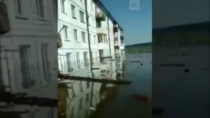 Затопленный город Тулун в Иркутской области. 2019 год