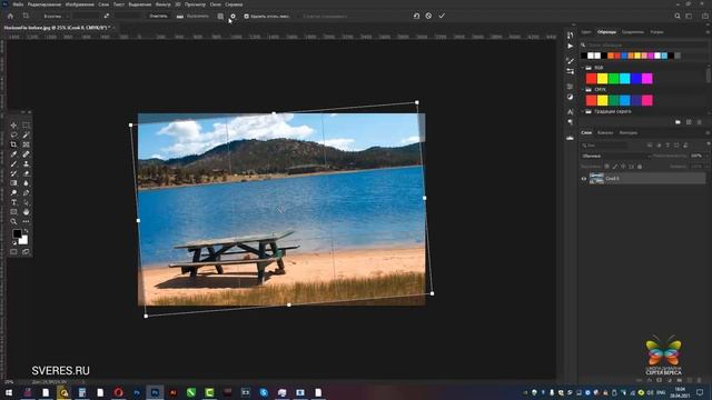 Как кадрировать фото в Фотошопе? Уроки Photoshop с нуля смотреть онлайн