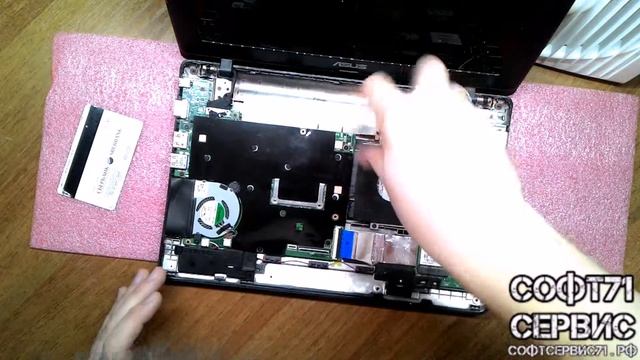 Как разобрать и почистить ноутбук Asus X200M смотреть онлайн