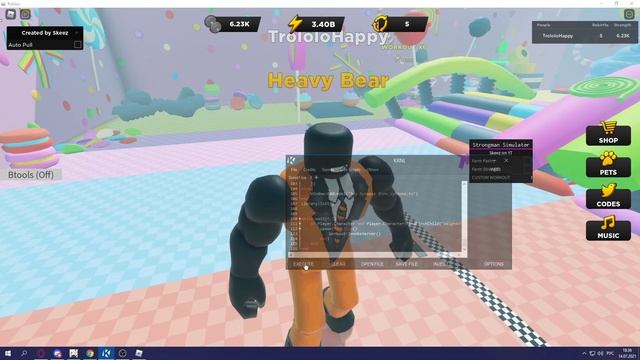 [LAB] Strongman Simulator script - самый быстрый автофарм смотреть онлайн