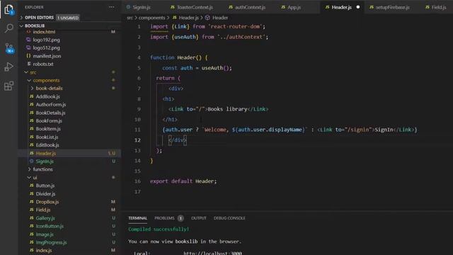 React firebase authentication using context & hooks - Full app #10 смотреть онлайн