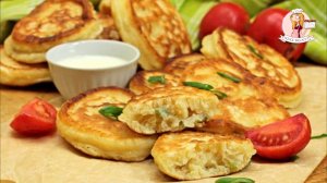 ОЛАДЬИ на КЕФИРЕ с ЗЕЛЕНЫМ ЛУКОМ и ЯЙЦОМ. Прекрасный завтрак или ужин