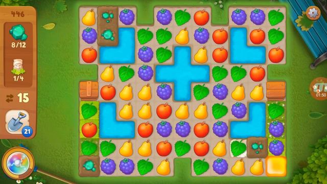 Gardenscapes - New Acres - level 446 смотреть онлайн