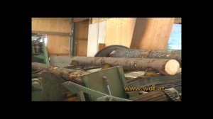 Установка для торцовки и раскряжёвки бревен