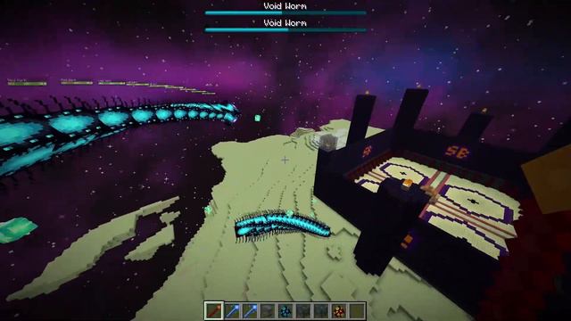 Void Worm (Alex's Mobs) Vs Itself | Minecraft Mob Battle