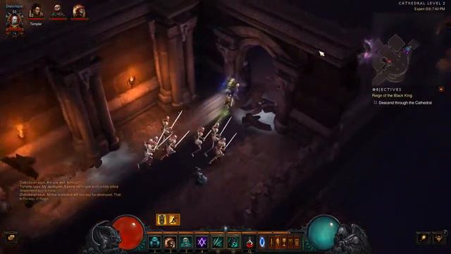 Diablo III Rise of the Necromancer expert part II - The Skeleton King смотреть онлайн
