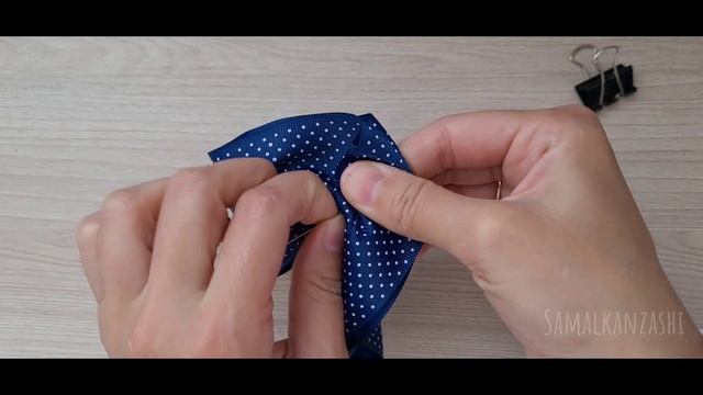 Галстук Брошь из ленты 4 см своими руками ✨️✨️✨️ DIY BOW BROOCH смотреть онлайн