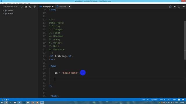 PHP Fundamentals Bangla Tutorial Part-05 (PHP Data Types, String, Integer, Float) смотреть онлайн