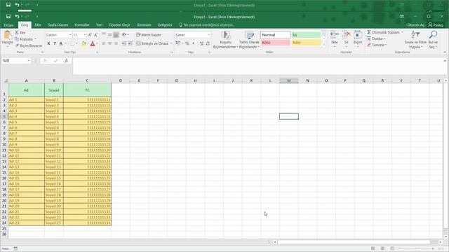 Excel'den CSV veya CSV-UTF8 Formatına смотреть онлайн