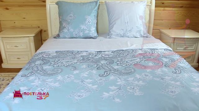 Постельное белье из Иваново - сатин "Маркиз" зеленый смотреть онлайн